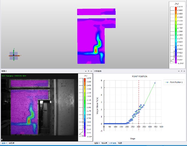 DIC三维全场应变测量系统用于混土木结构强度与裂纹试验.jpg DIC三维全场应变测量系统用于混土木结构强度与裂纹试验.jpg